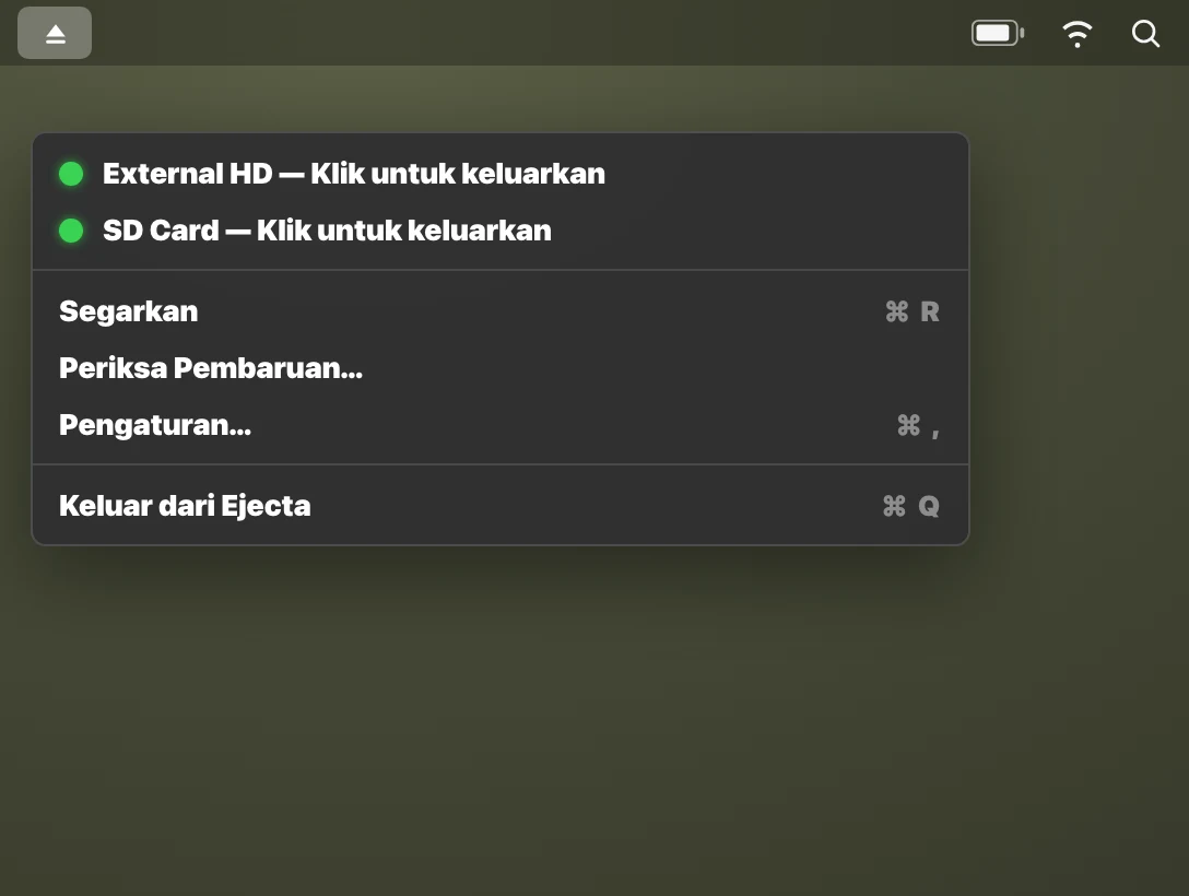 Langkah 1: Klik ikon bilah menu