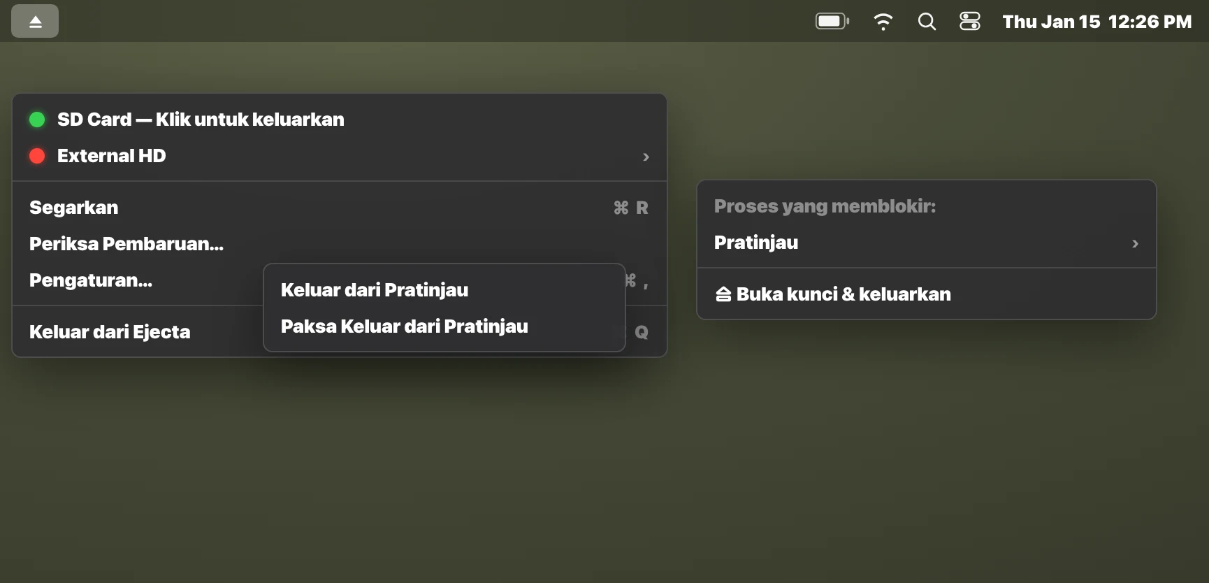 Langkah 3: Keluar dan keluarkan